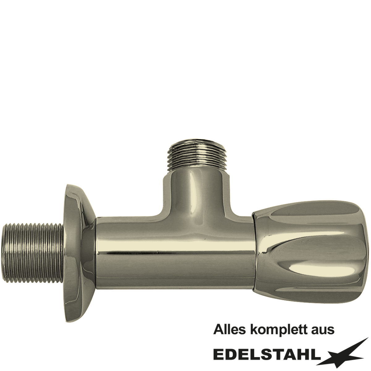 Eckventil 3/4" x 3/4" aus Edelstahl