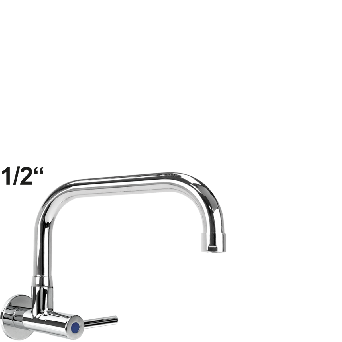 silver Wandventil 1/2"