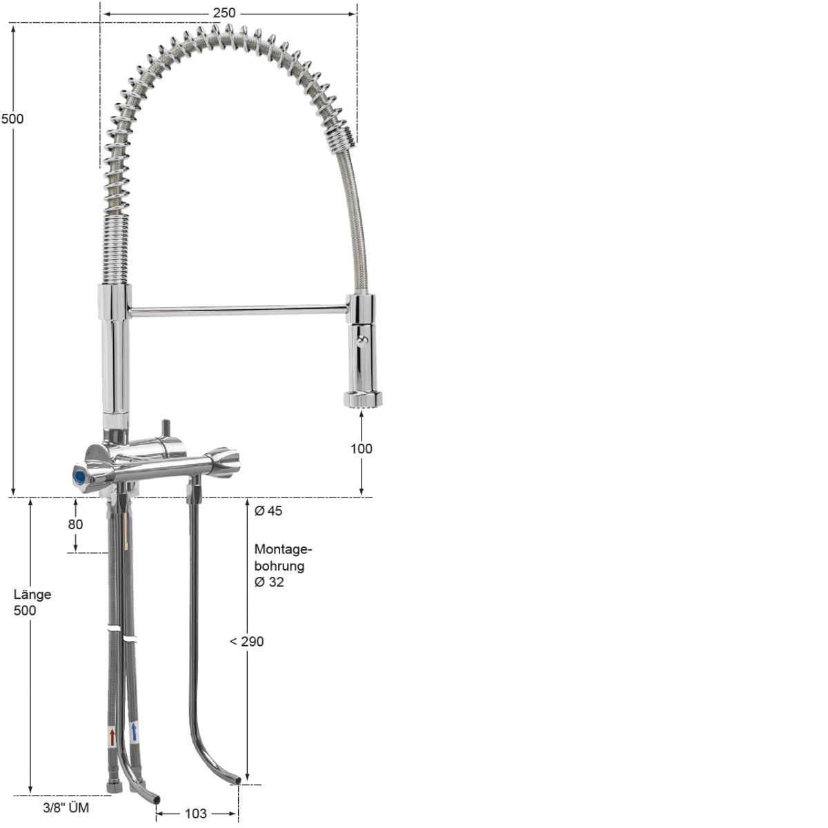 fresh Thekenarmatur 1/2" – Bild 2
