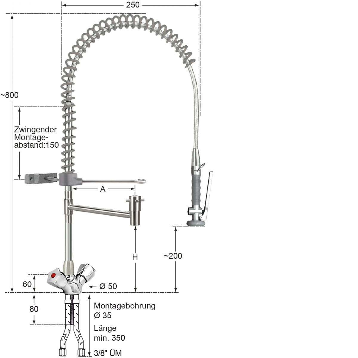 ecotop Geschirrspülbrause 1/2" – Bild 2