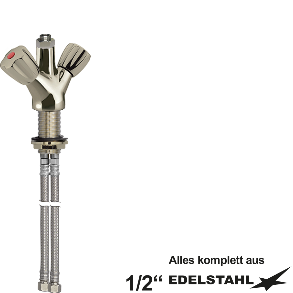 xaria Einlochbatterie für Brauseschlauch 1/2"