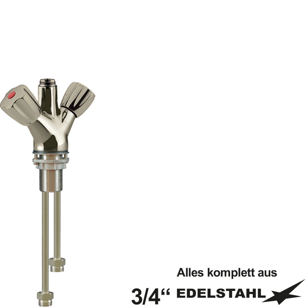 classic ELB-Körper mit 1 1/4" Stutzen 3/4" VA