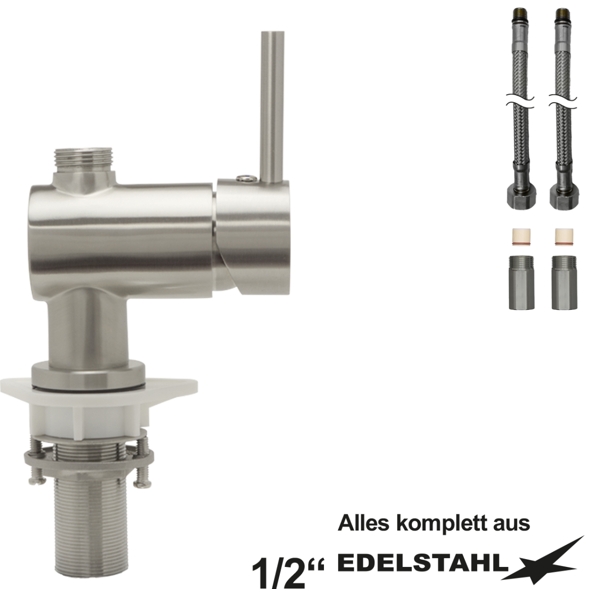 mixter Einlochbatt.-körper 1/2" mit RV