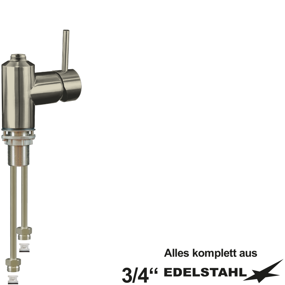 master ELB-Körper mit 1 1/4" Stutzen 3/4" VA