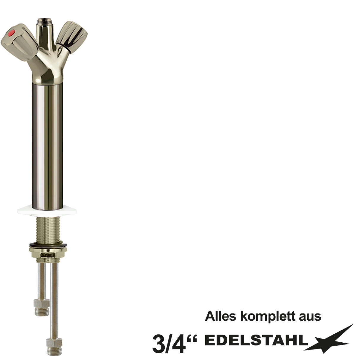 200er-Säulen-ELB-Körper 1" Stutzen 1/2" mit RV keram.