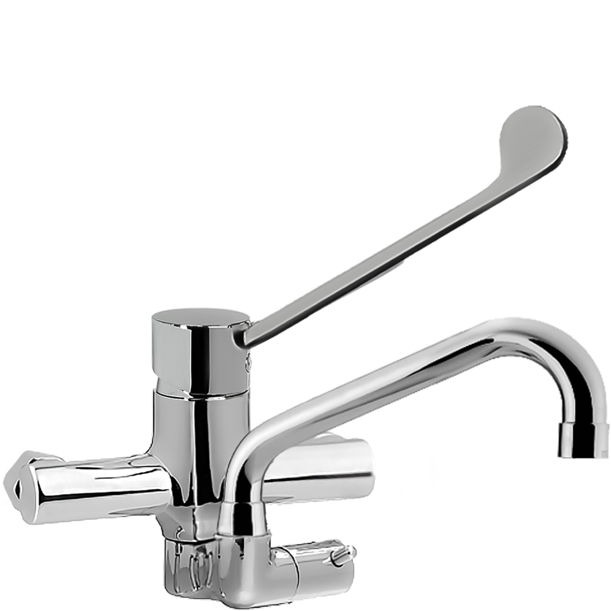 maxum Wandbatteriekörper 1/2" mit Auslauf