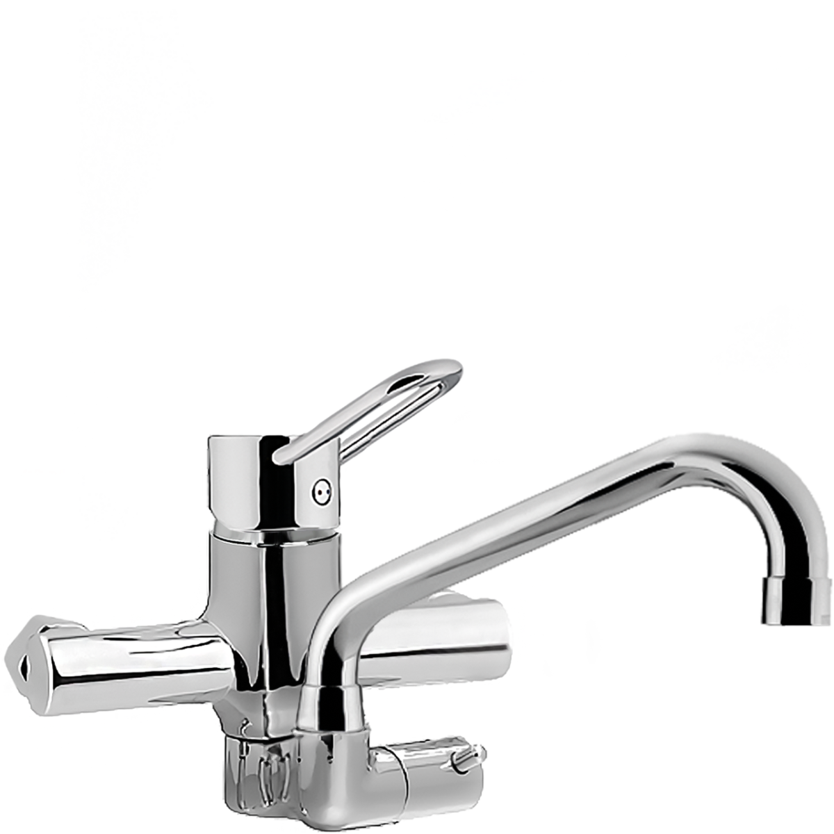 maxum Wandbatteriekörper 1/2" mit Auslauf