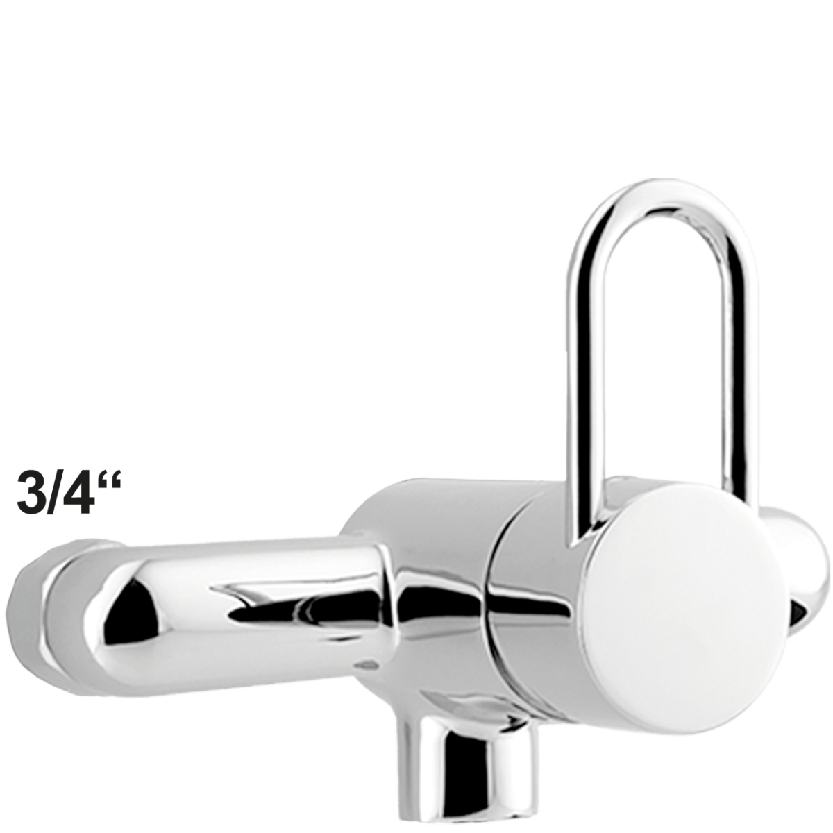 Wandbatterie-Körper 3/4" ÜM x 3/4" Abgang gesteckt