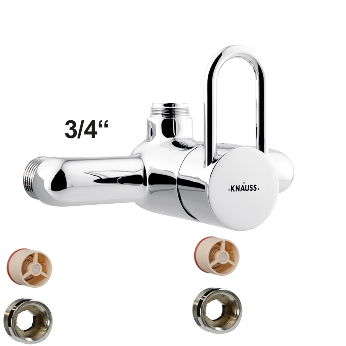 swiss Wandbatteriekörper geschraubt 3x 3/4" AG