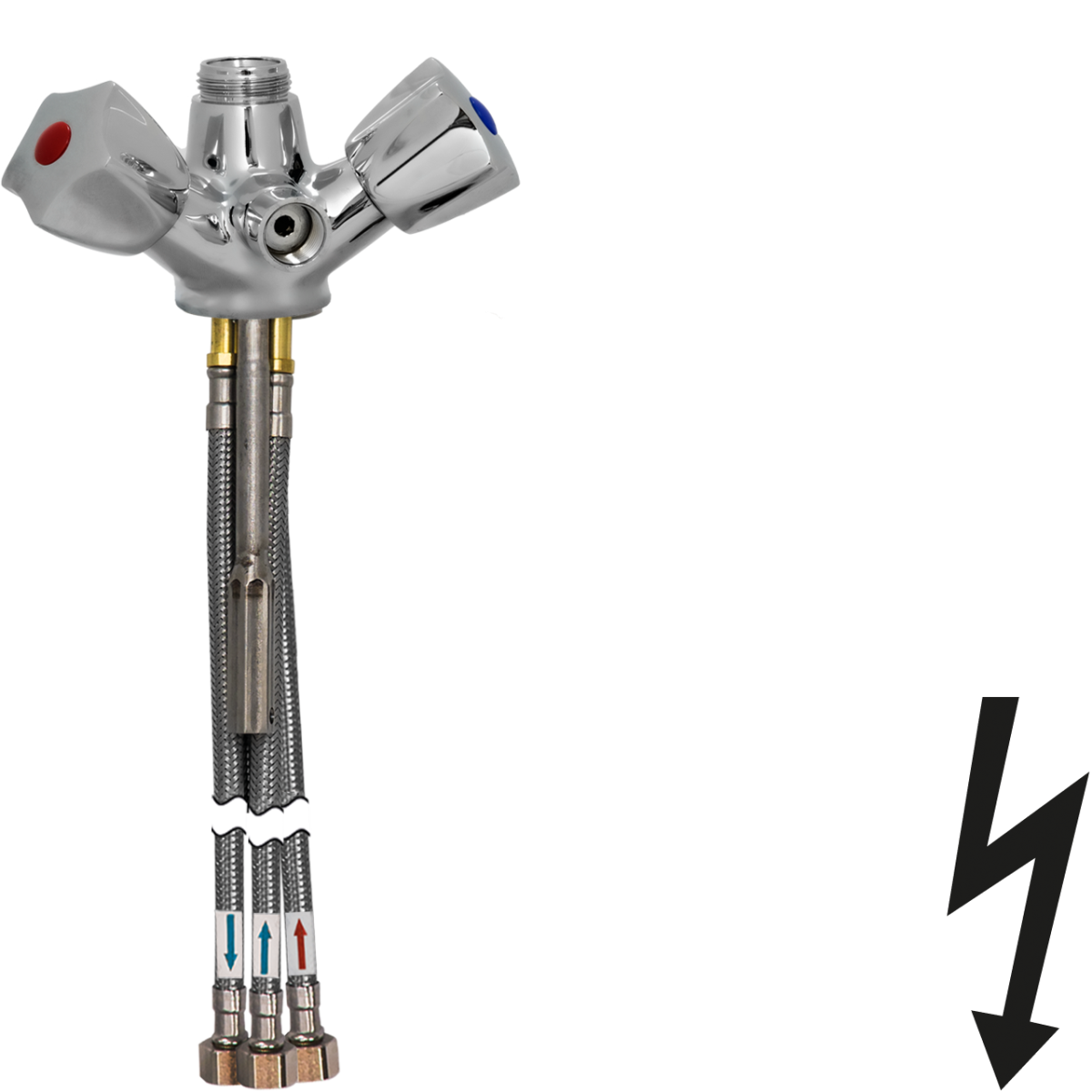 Einlochbatterie zu Thekenarmatur ND