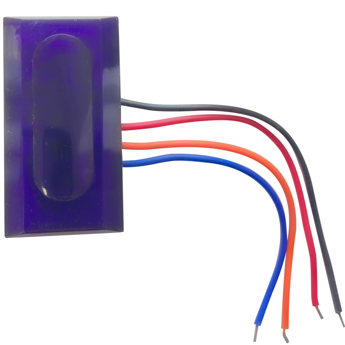 Sensorauge mit Kabel und Schrumpfschlauch