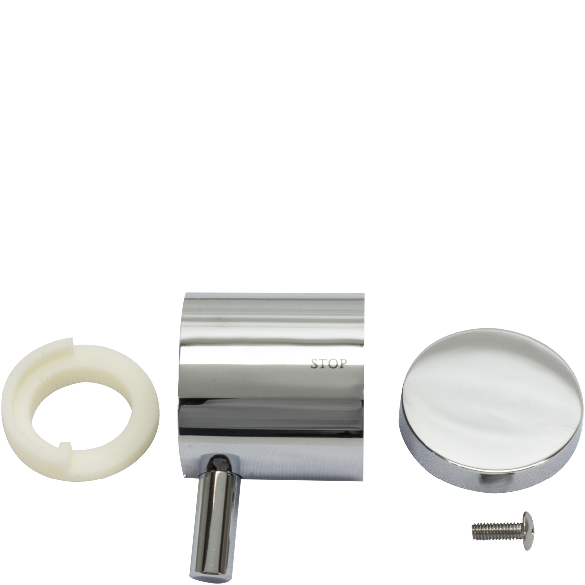 Griff zu Wandbatterie Menge verchromt mit Abgang oben – Bild 2