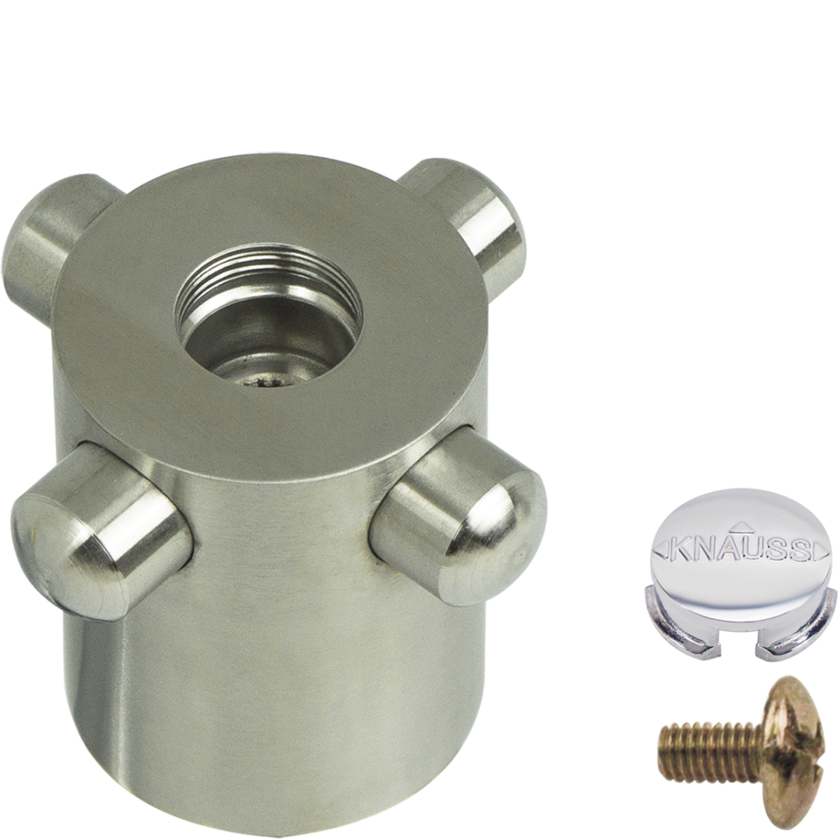 Zuschalthebel 1/2" Edelstahl mit Schraube