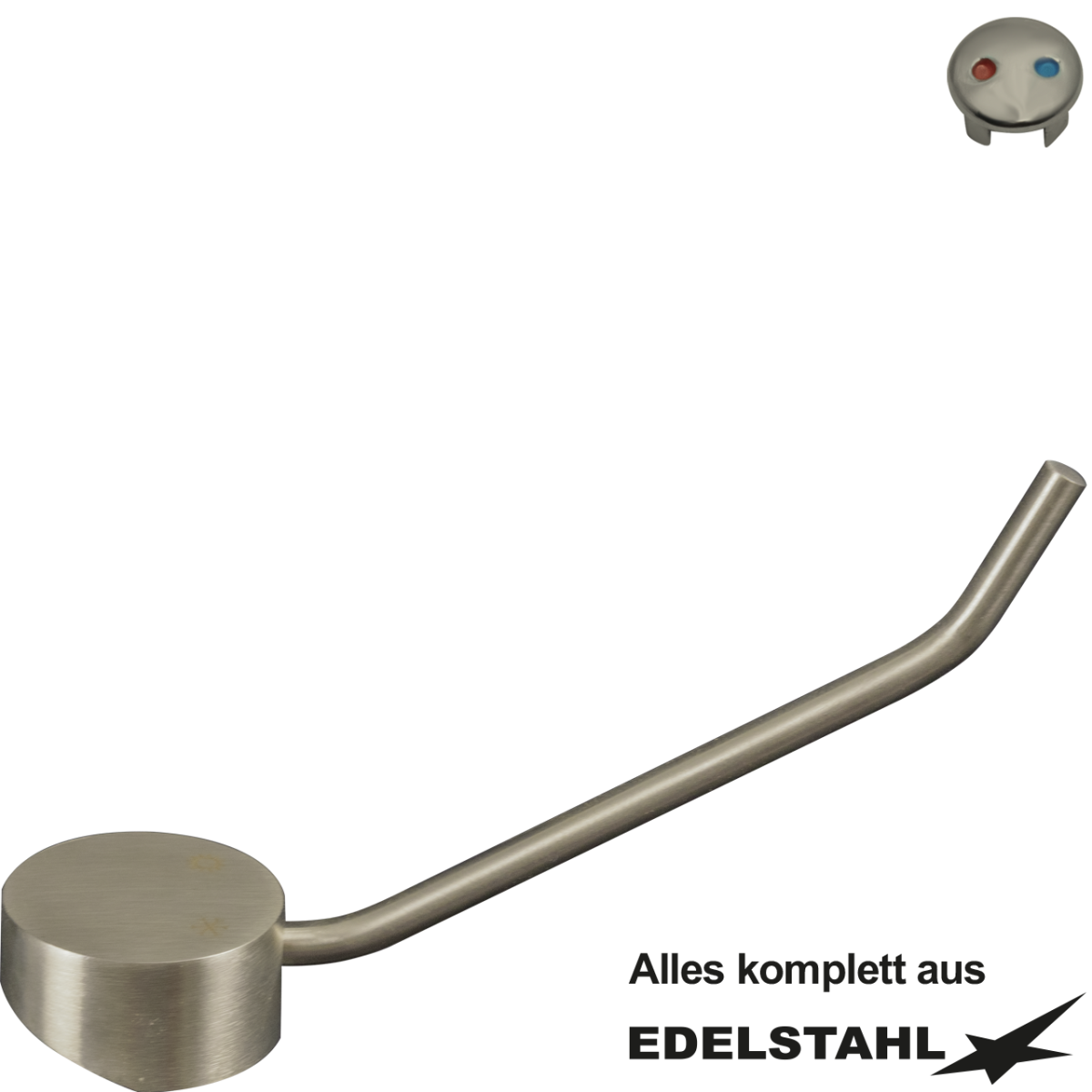 Stabhebel 30° lang Edelstahl zu Kartusche Ø 40 mm