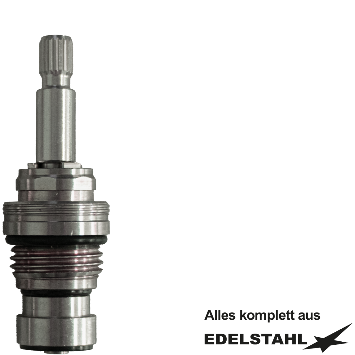 Fettkammer-Oberteil 1/2" lange Spindel Edelstahl