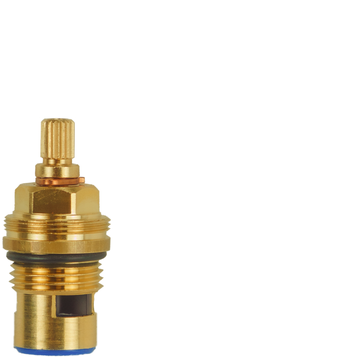 Keramik-Oberteil 1/2" 90° mit kurzer Spindel kalt rechts drehend