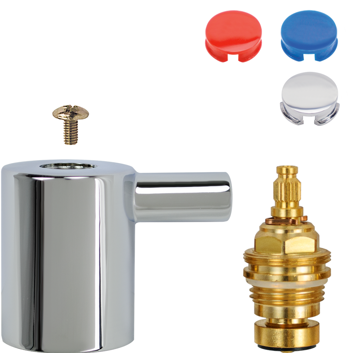 Fettkammer-Oberteil 1/2" Set m. Griff stick chrom k/w