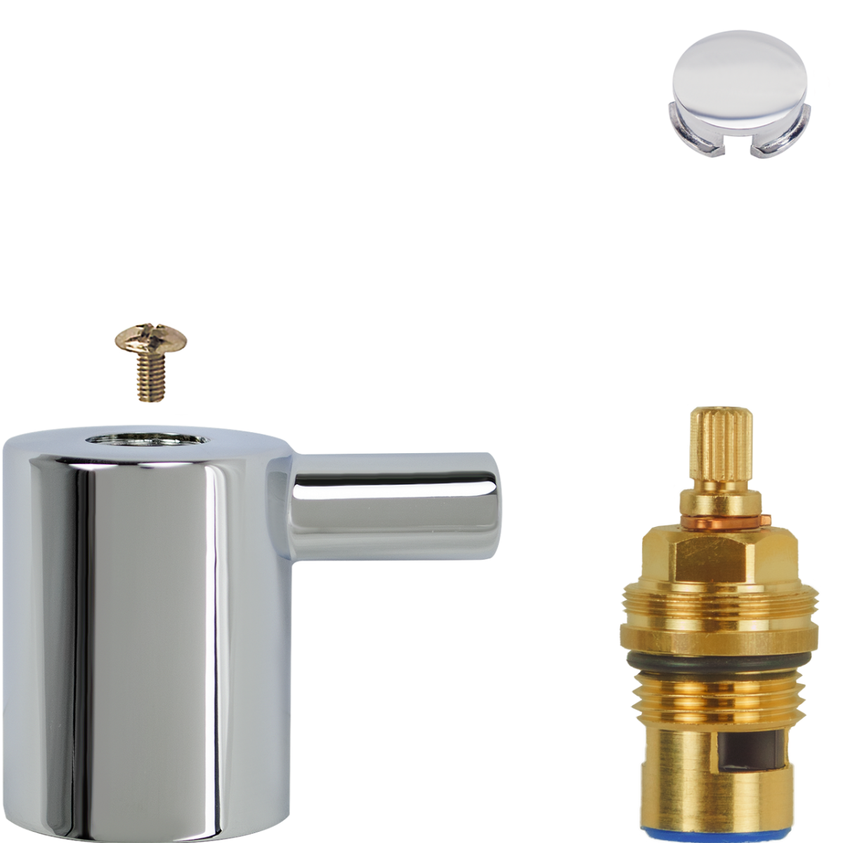 Fettkammer-Oberteil Set 1/2" Set m. Griff stick chrom