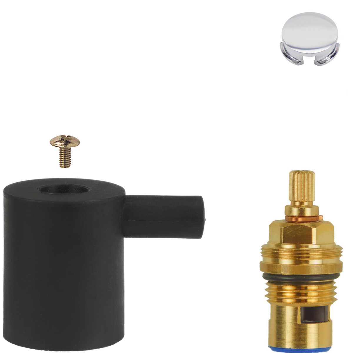 Oberteil 1/2" mit Zuschalt-Hebel chrom