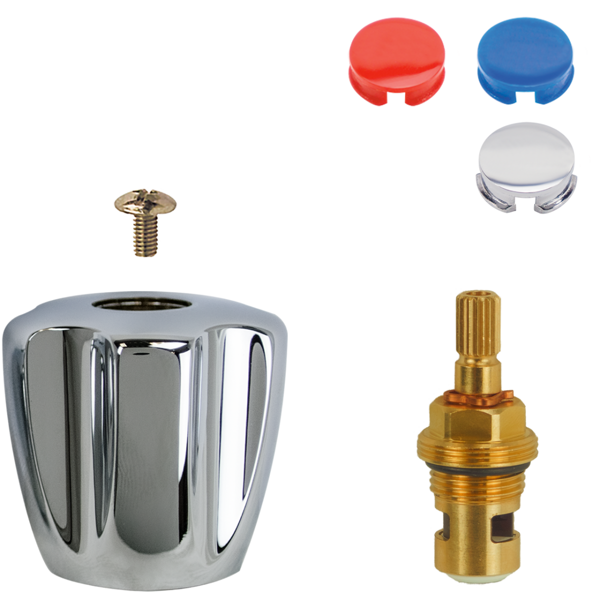 Set 3/8" 1x Oberteil keramisch 1x Pentachromgriff