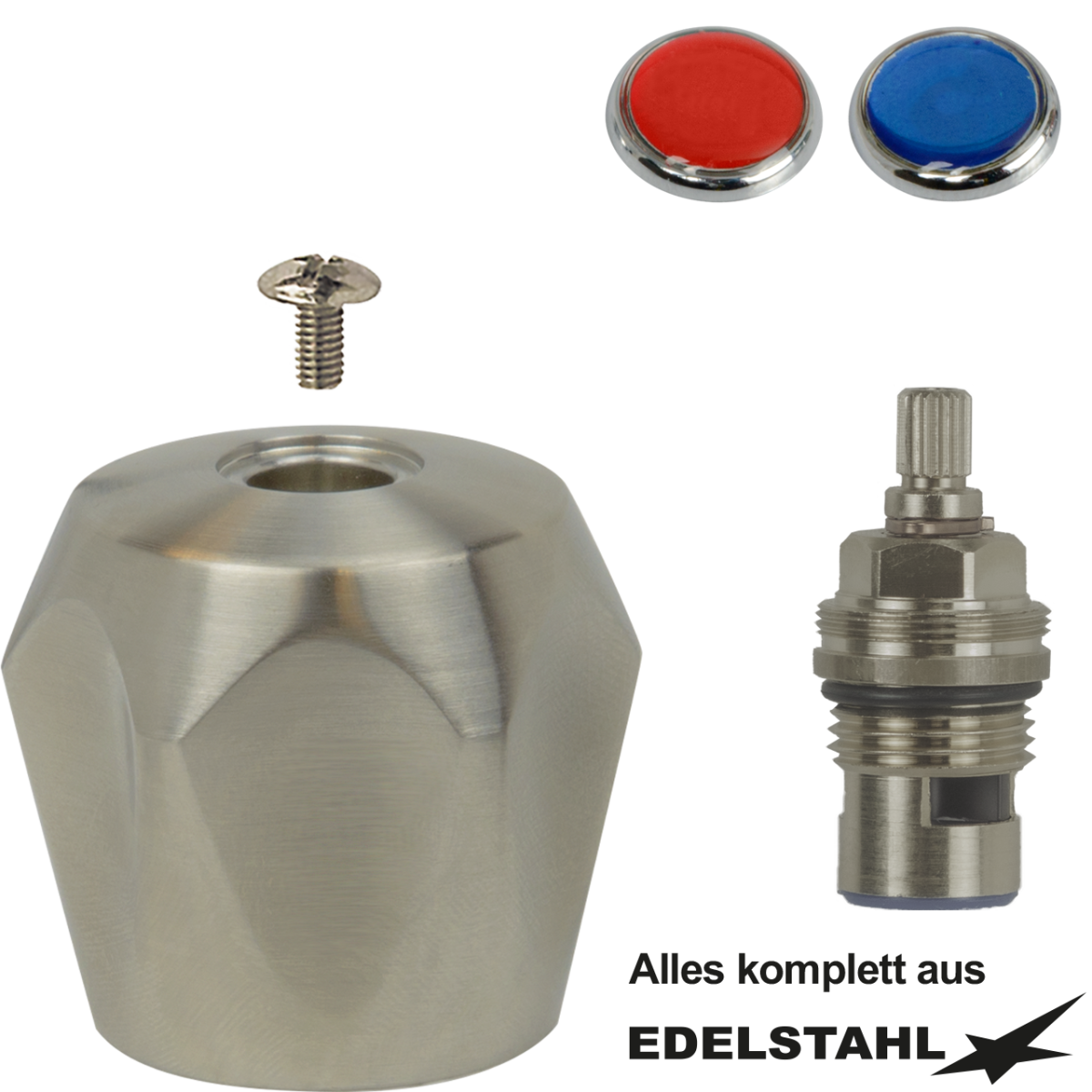 meditop keramisches Oberteil 1/2" + 6-kant-Griff V2A