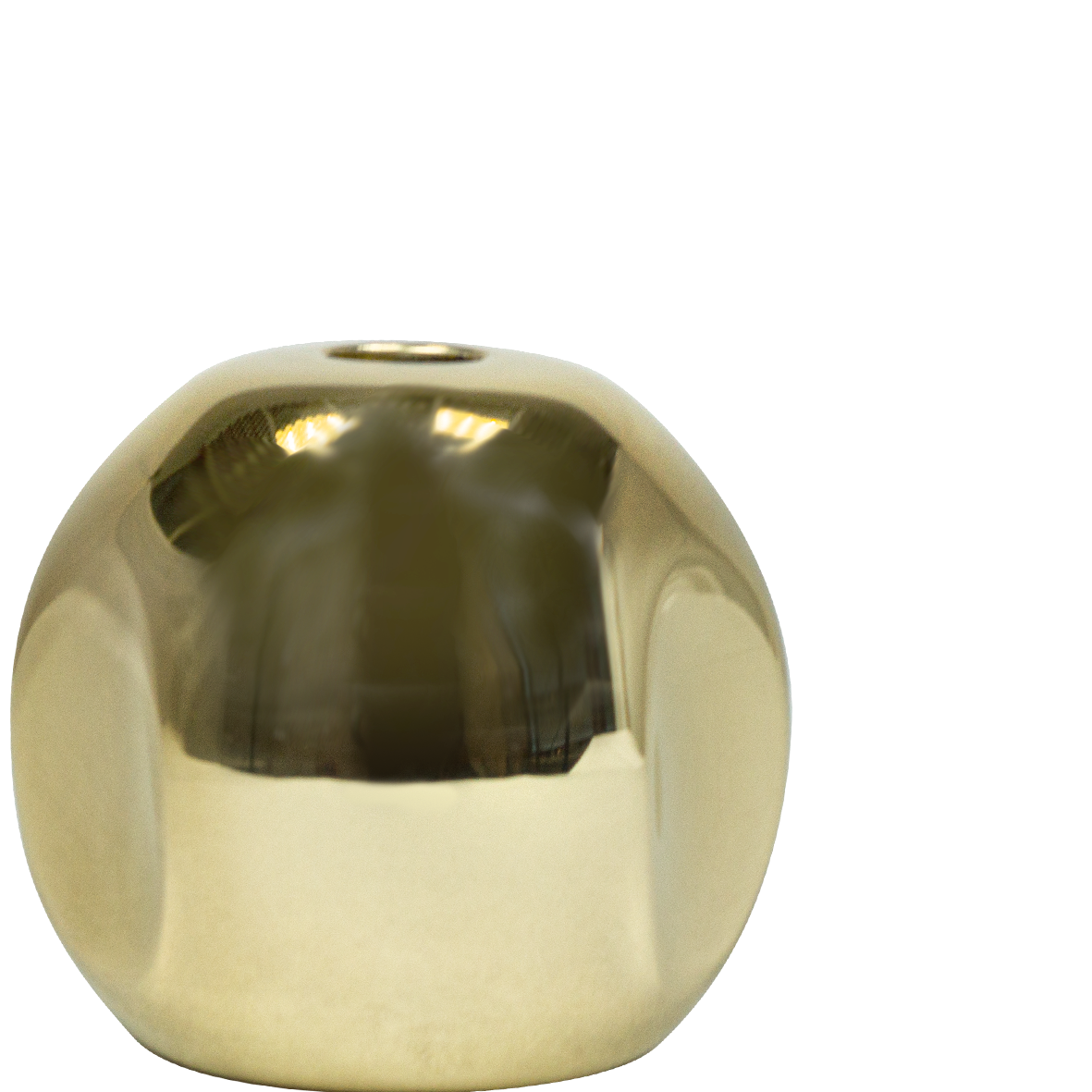 Griff rund ohne Schraube Messing poliert zu Gartenventil + X29.1A1-1826