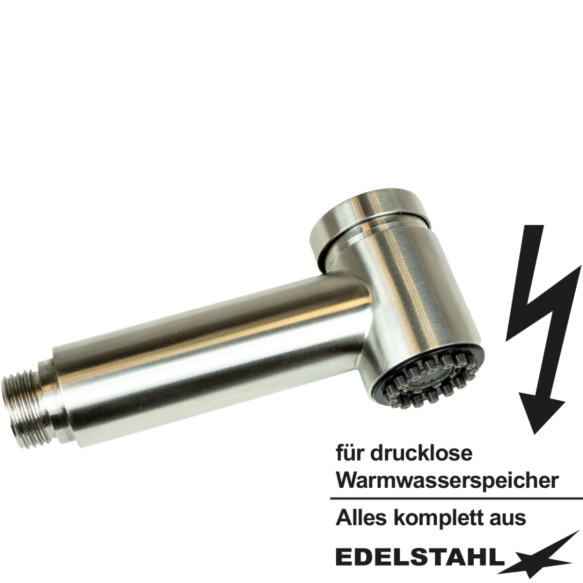 Umstellbrause Ø30 Edelstahl ND