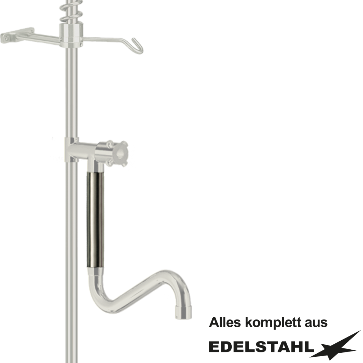 Auslauf-Erhöhung 3/4" x 3/4" 210 mm IG x AG V2A – Bild 3