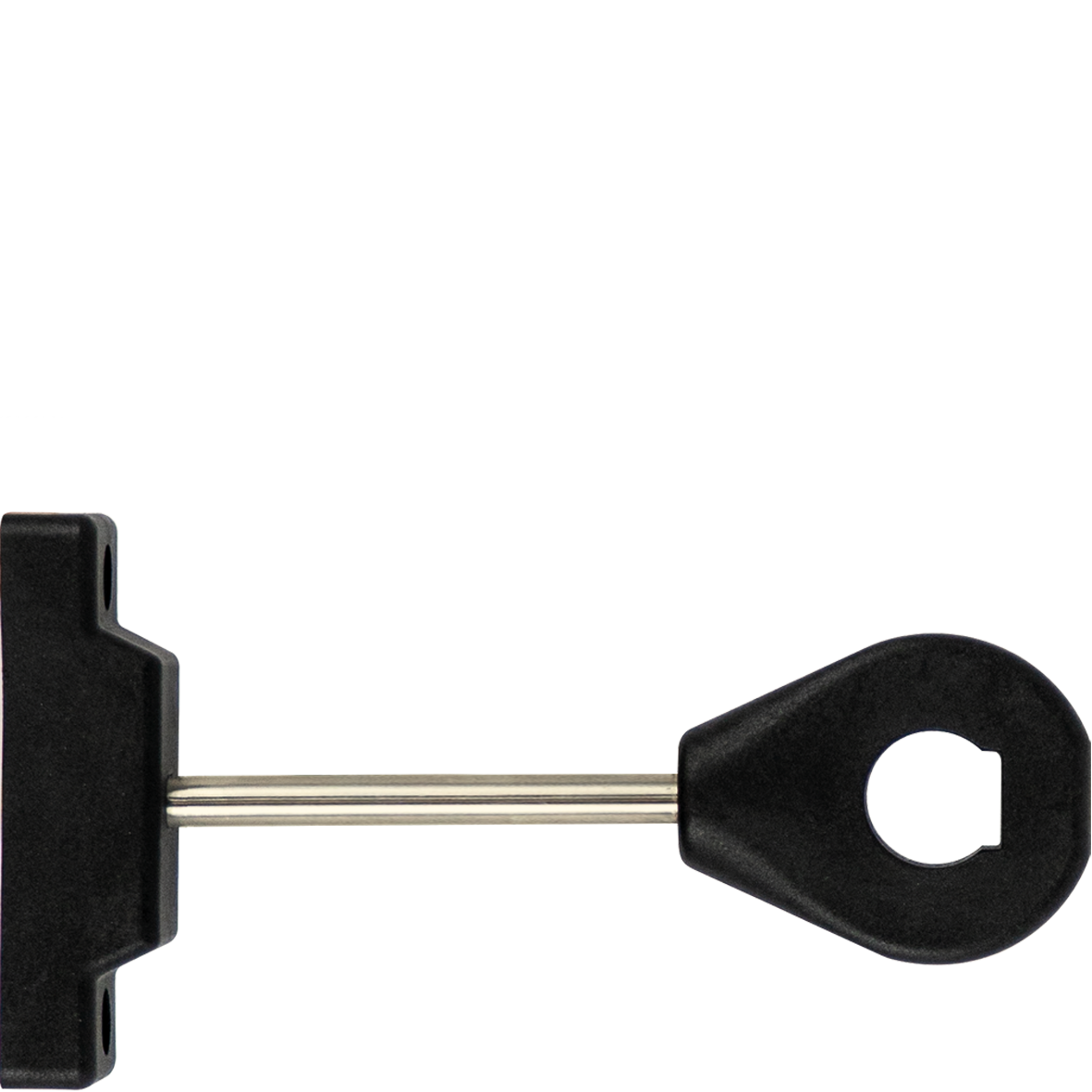 Rohrhalter PA66/VA schwarz L120 mm mit Ring