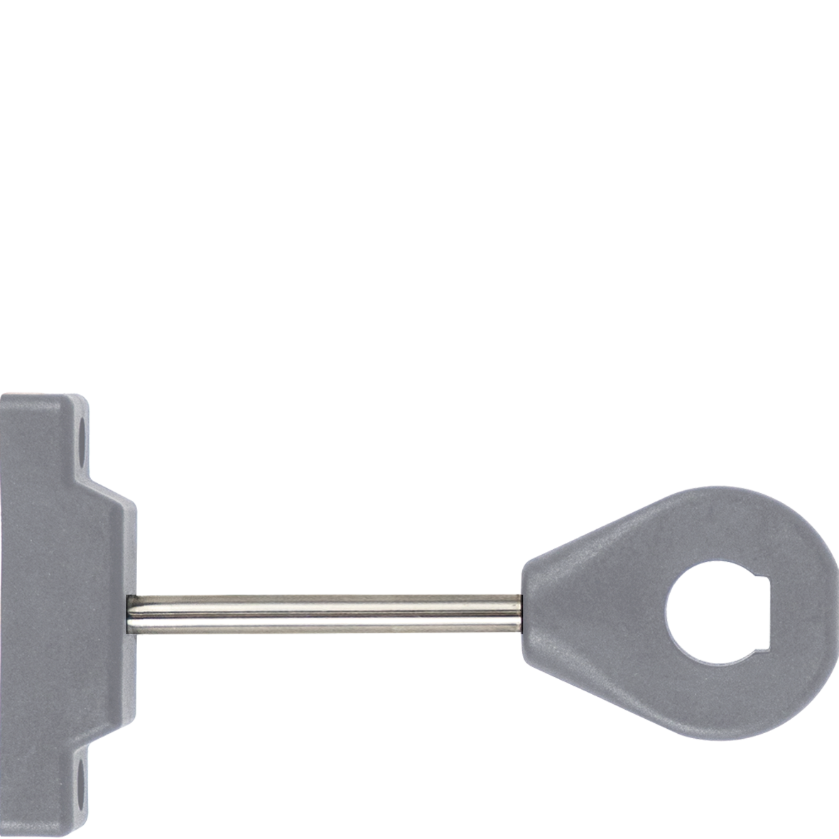 Rohrhalter PA66/VA hellgrau L120 mm mit Ring