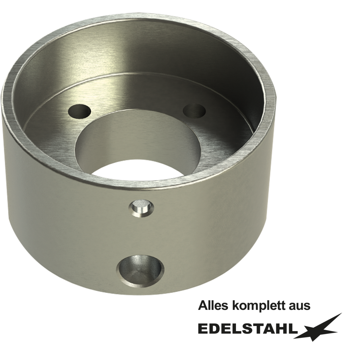 Federhalter aus Edelstahl mit Schrauben