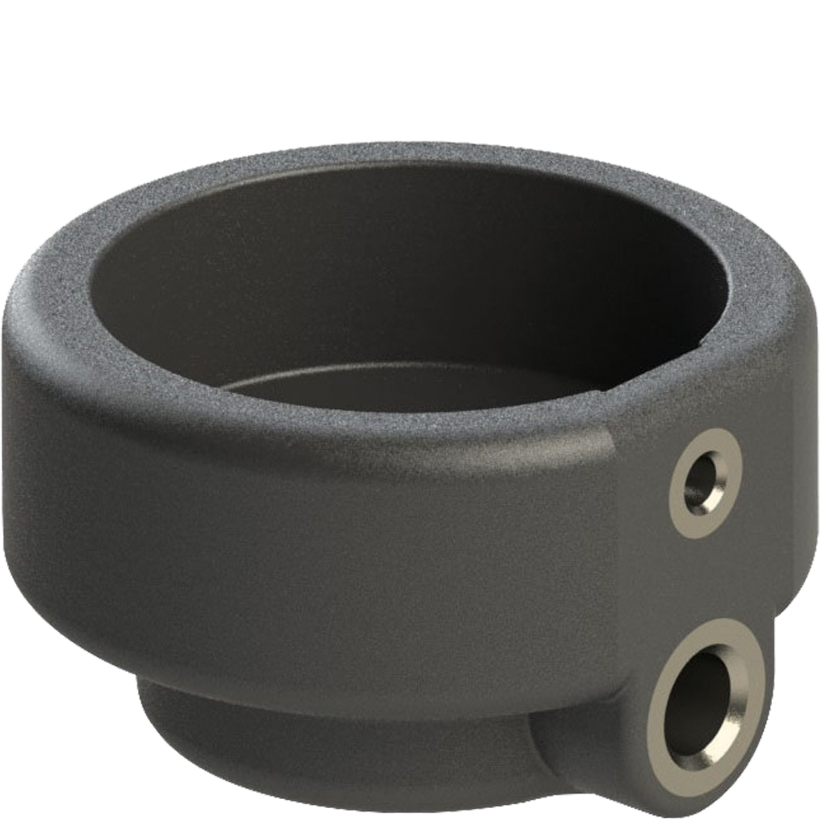 Federhalter PA66/VA schwarz mit Schraube VA M8x5 Inbus4