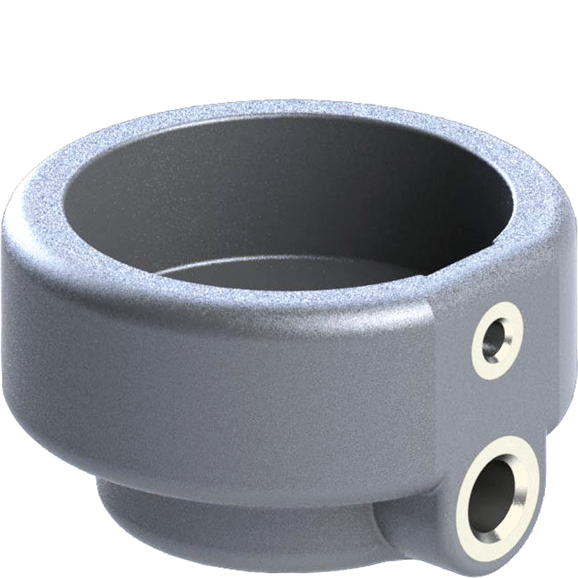 Federhalter PA66/VA grau mit Schraube VA M8x5 Inbus4