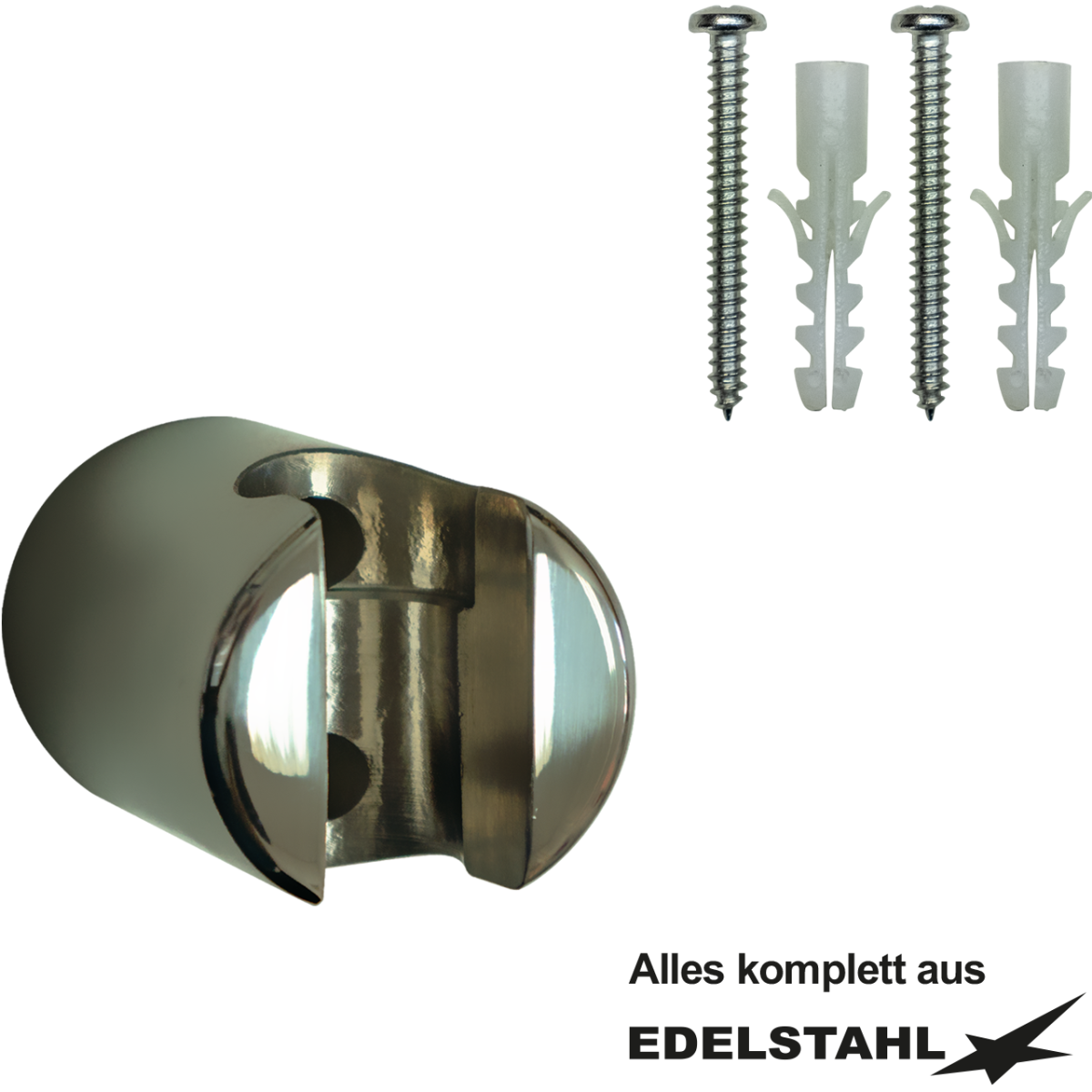 spa Wandhalter Ø48 1/2" Edelstahl