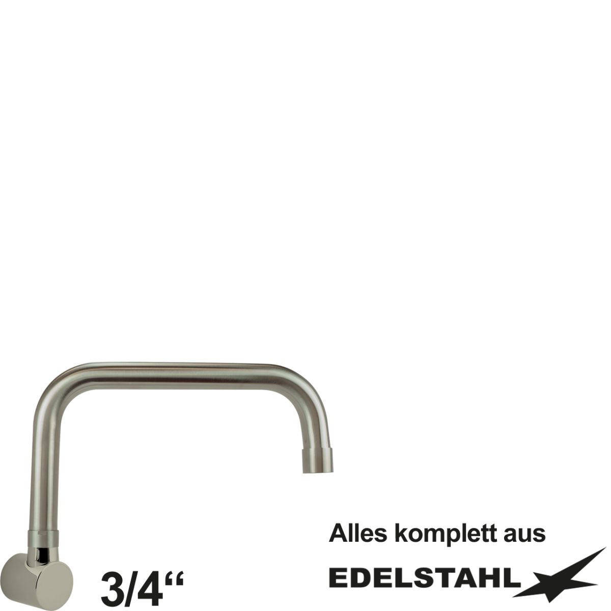 pro Wand-Rohrauslauf oben 3/4"