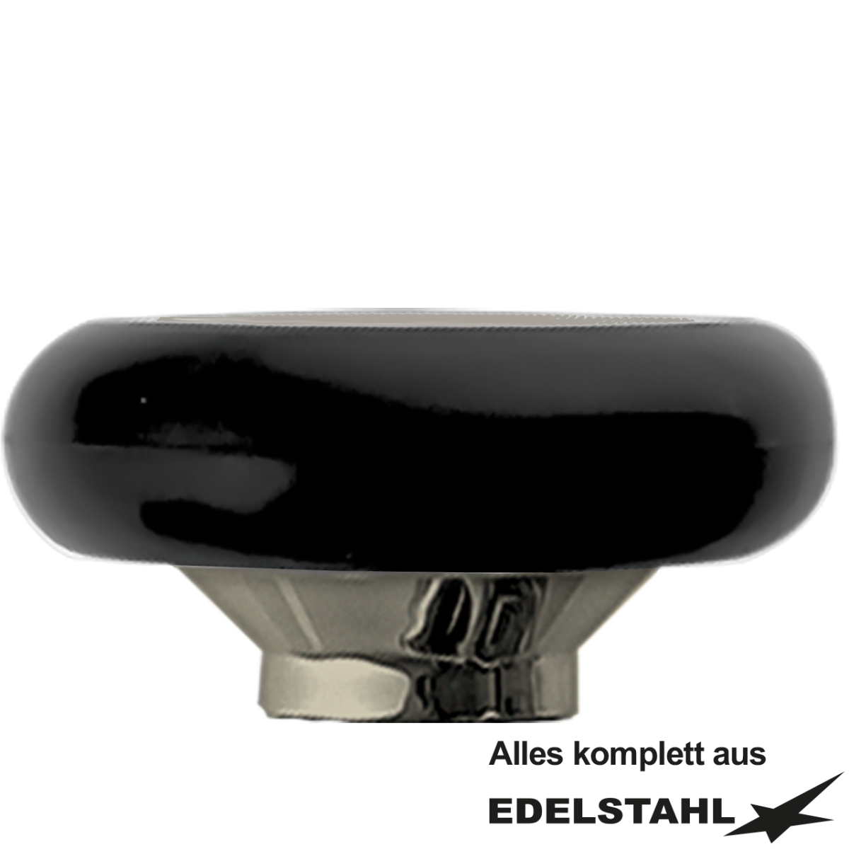 Brausekopf 1/2" IG schwarz Edelstahl