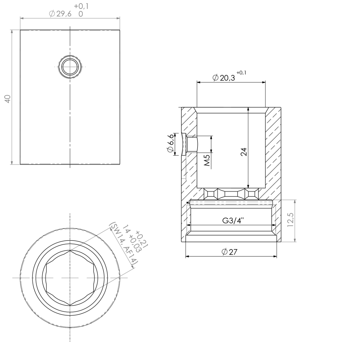 Adapter zu Auslauf X32...Typ A