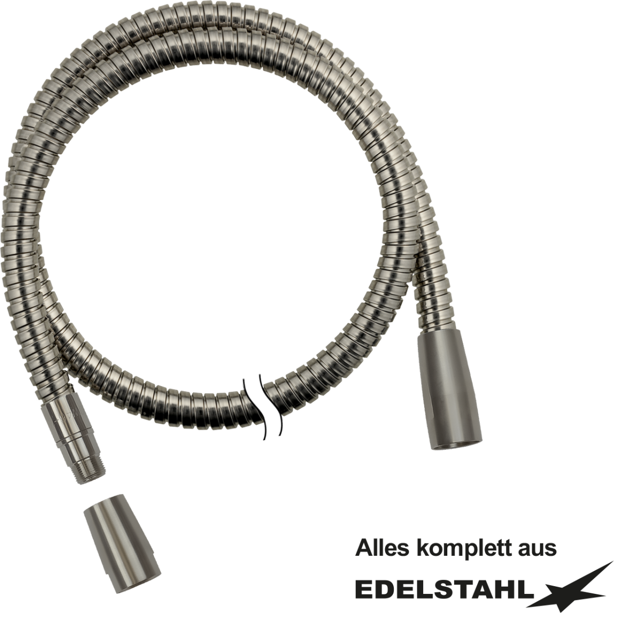 Edelstahlschlauch 2x 1/2" IG 2-tlg.