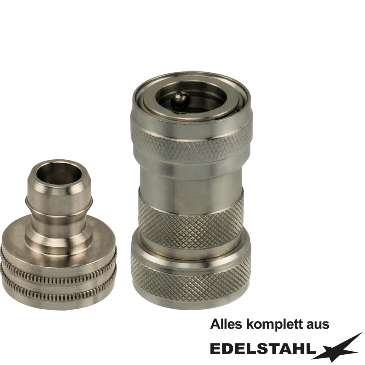 Kupplungsstecker 3/4" IG und Kupplungsdose 3/4" IG selbstschließend