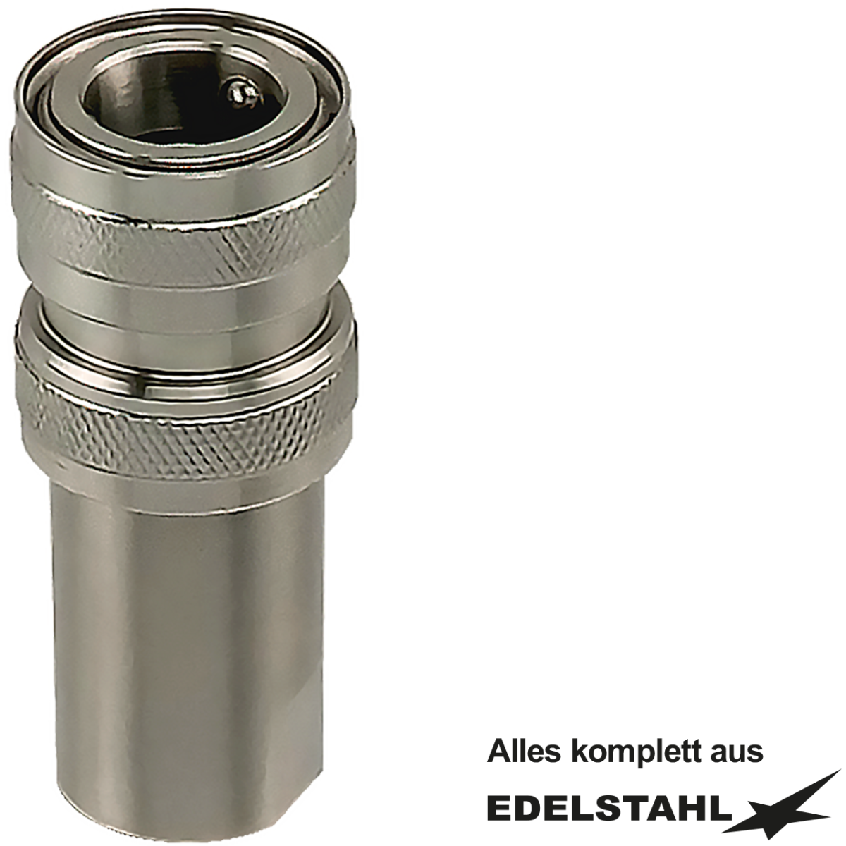 Verschraubung 20/13mm mit Kupplung VA