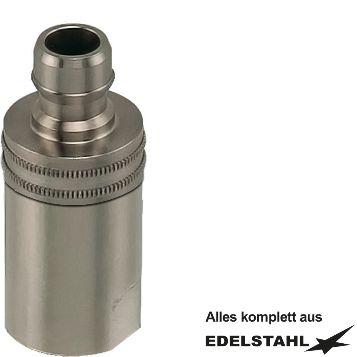 Verschraubung 27/19mm 3/4" mit Stecker VA