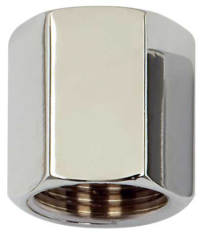 Gewindenippel 1/2" x 1/2" - SW22 außen (IGxIG) MS verchromt