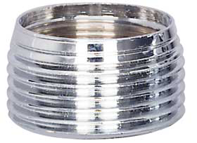 Gewindenippel mit Dichtung Messing verchromt