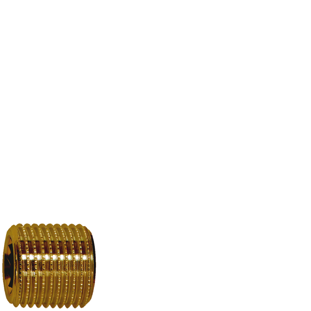 Gewindenippel 1/2" x Ø 13 L 20 mm (AG x IG) MS roh