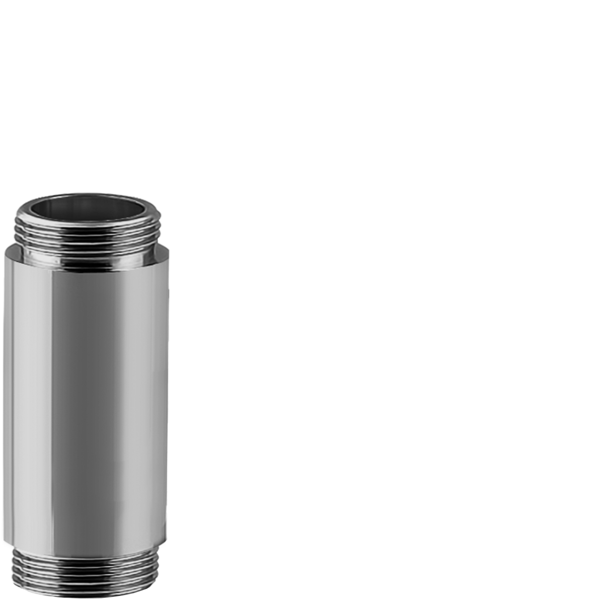Verlängerung 3/4" x 3/4" 65 mm verchromt als Gegenstück zu T-Stück X54.69.27.G