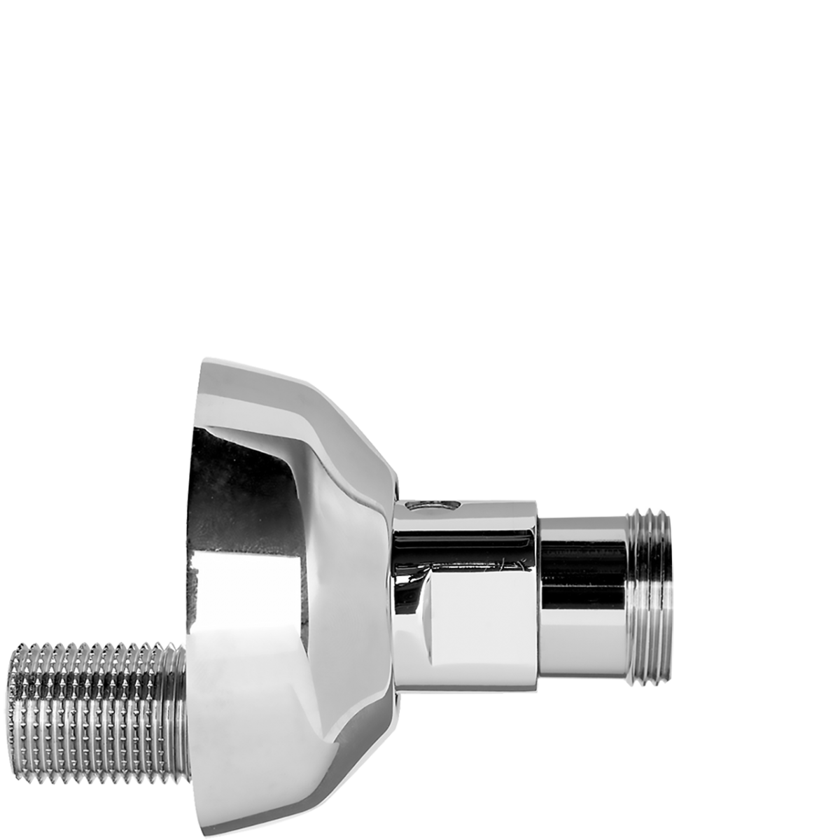 absperrbarer Wand-S-Anschluss ± 17mm verchromt