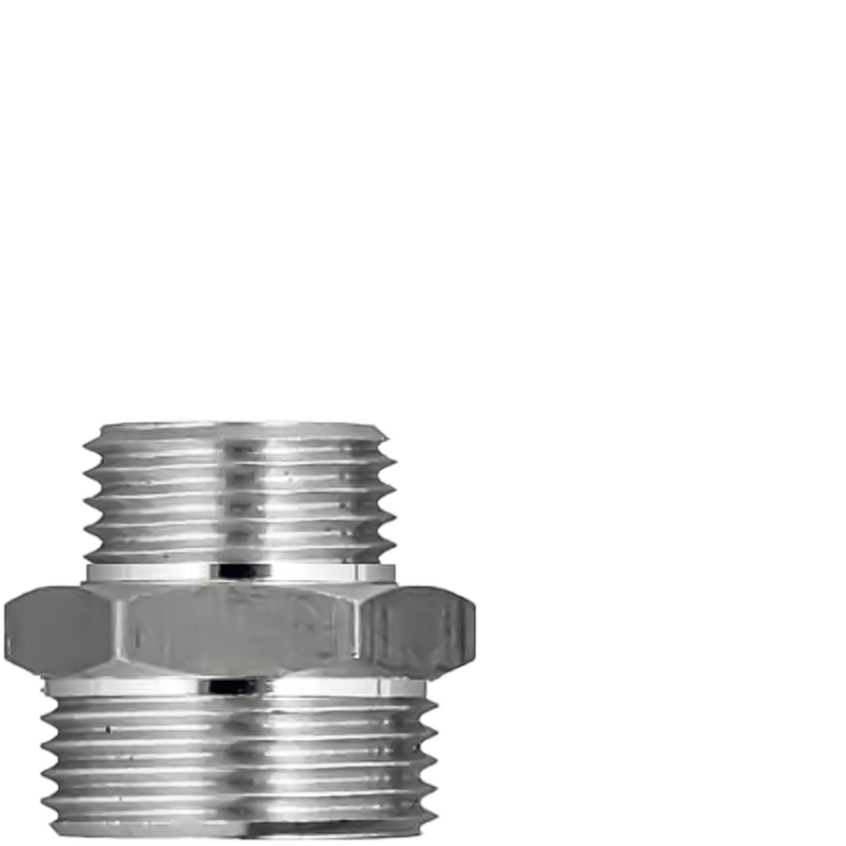 Gewindenippel 1/2" x 3/4" - SW 27 mm außen (AG x AG)