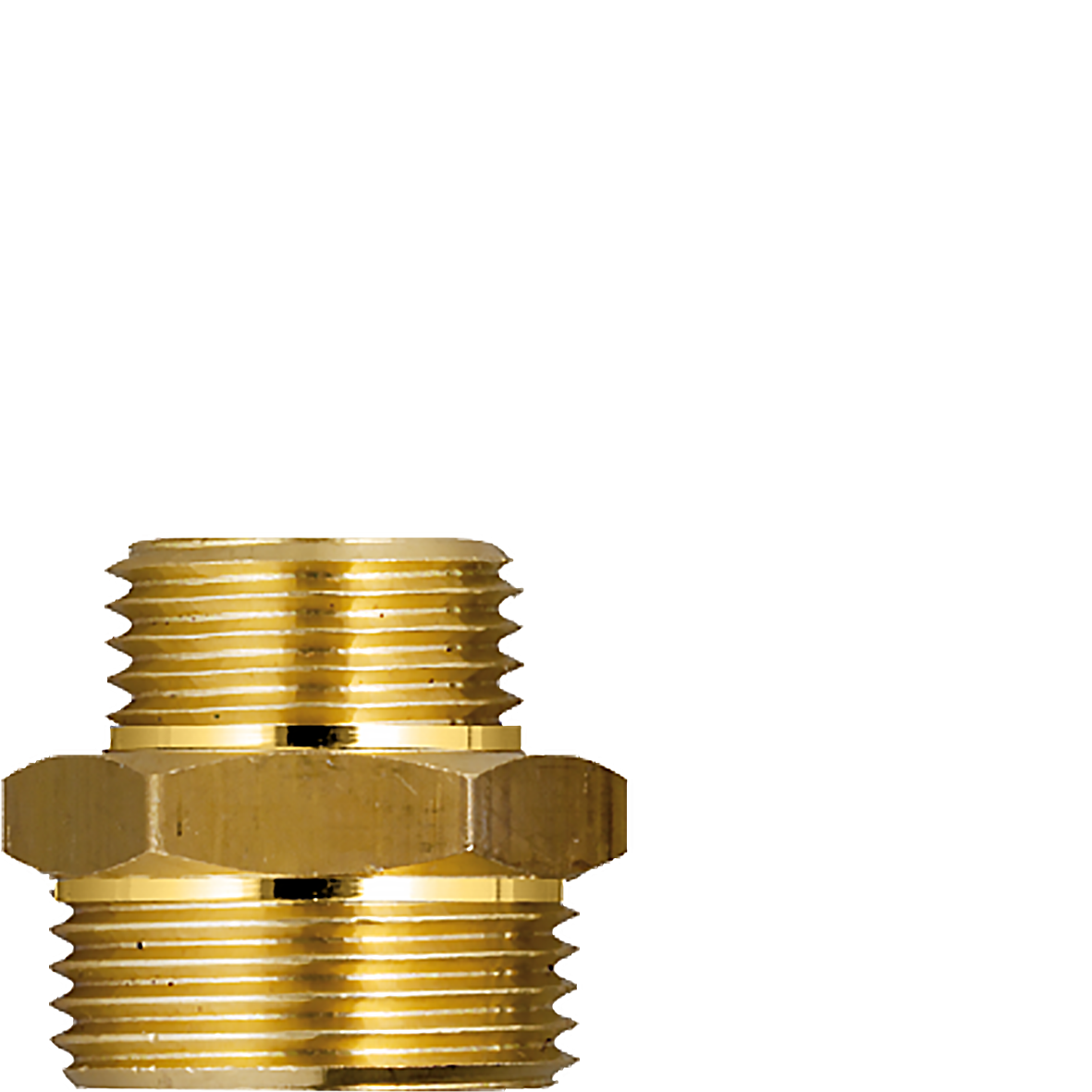 Gewindenippel 1/2" x 3/4" - SW 27 mm außen (AG x AG)