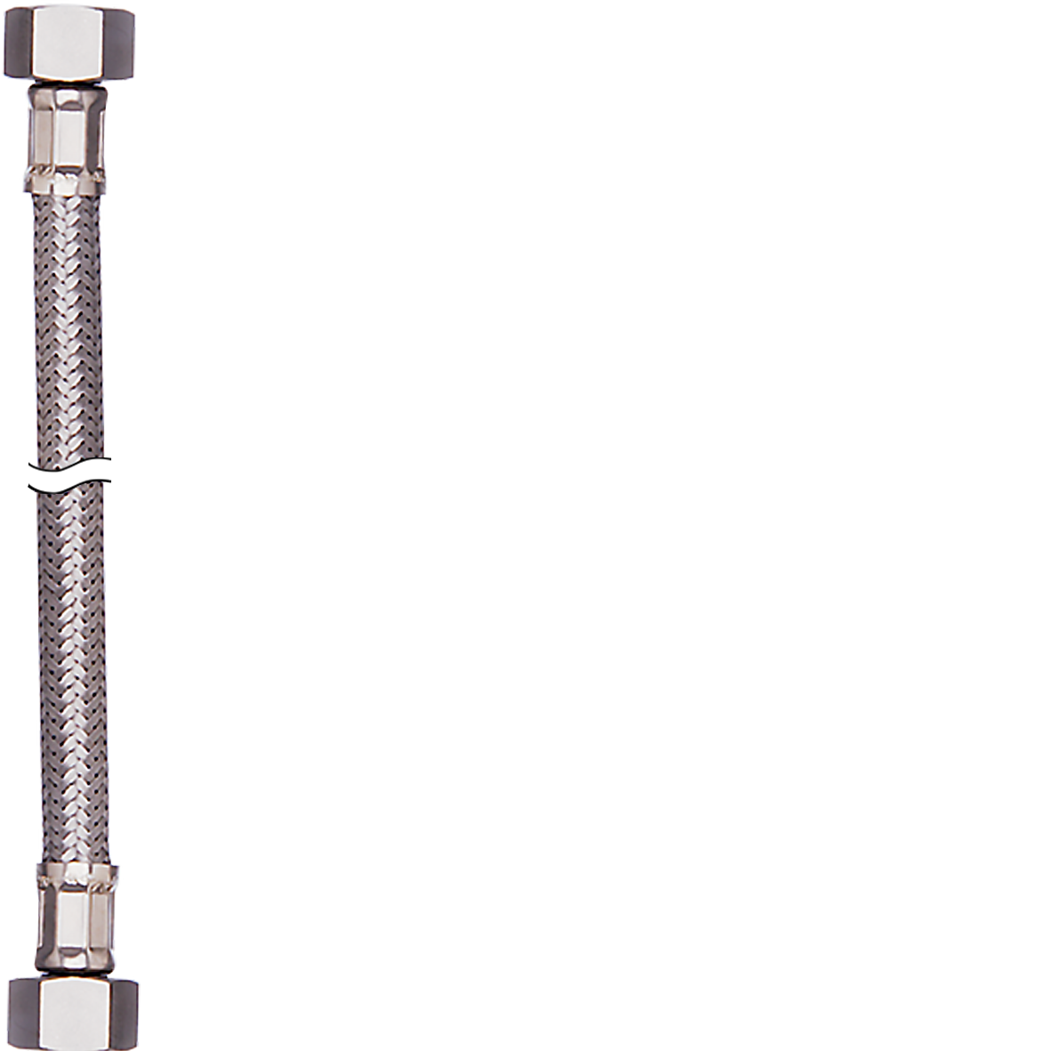 Flexschlauch Ø 12 x 8 mm 1/2" x 1/2" MS