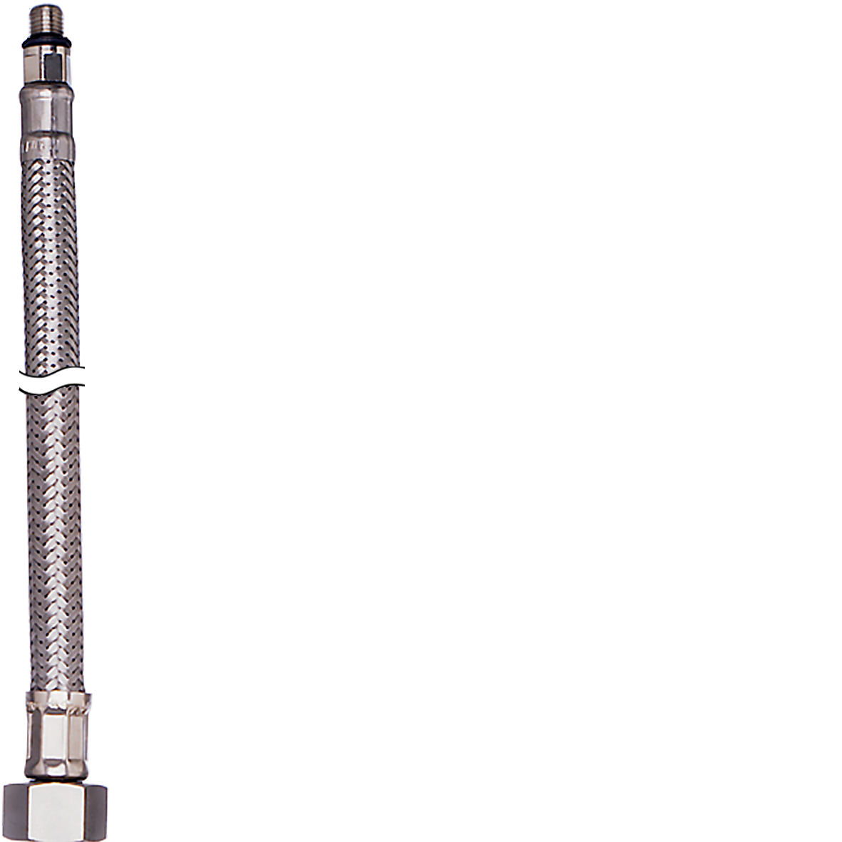 Verbindungsschlauch Ø 12 x 8 mm L 300 mm (Nippel L 17 mm) M8 x 3/8"